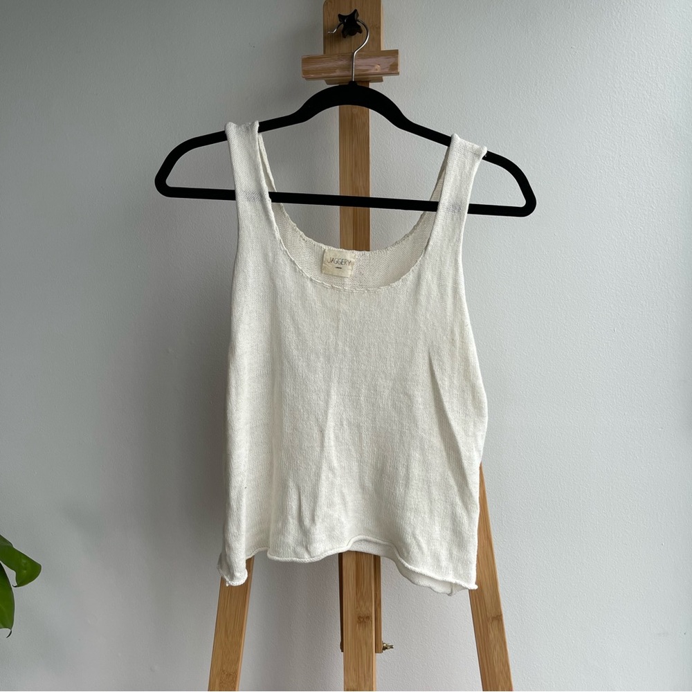 Jaggery London cotton knit tank top